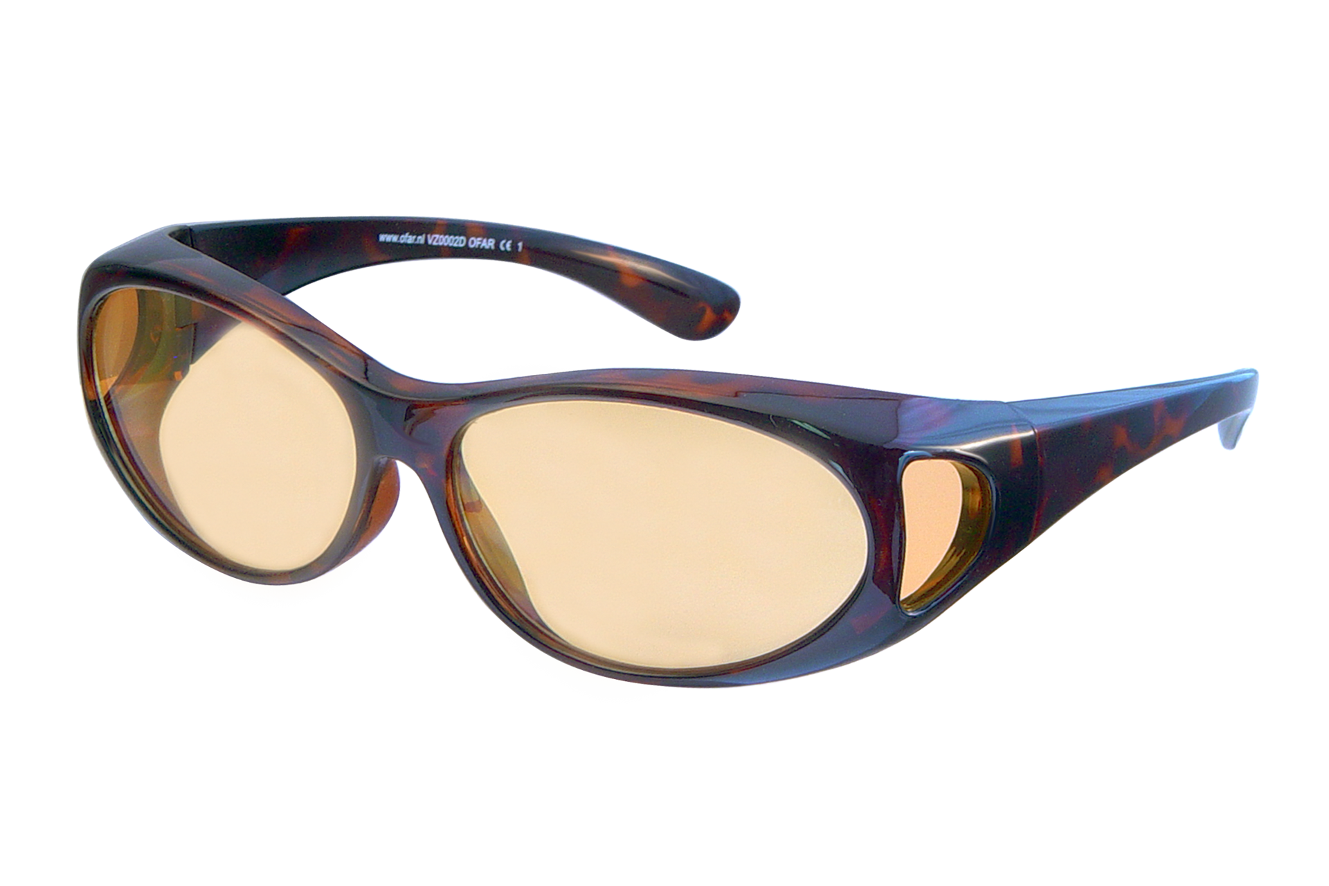 VZ-0002D licht oranje High Contrast donker havanna glans